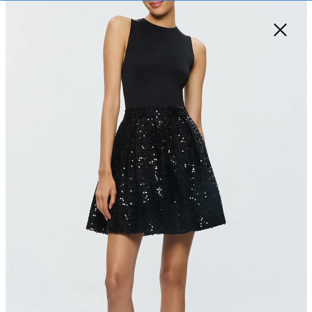 Chara Sequined sleeveless Mini Dress